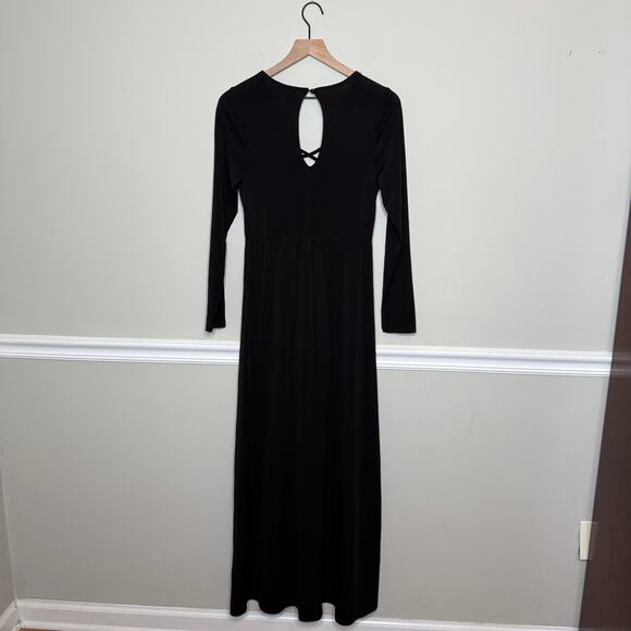 NWOT Venus Black Romper with Maxi Overlay - Picture 3 of 9